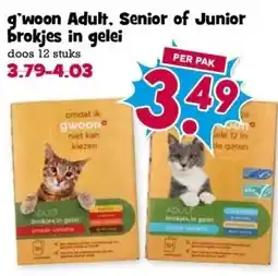Boon`s Markt g'woon Adult. Senior of Junior brokjes in gelei aanbieding