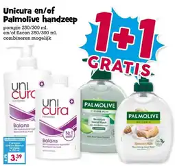 Boon`s Markt Unicura en/of Palmolive handzeep aanbieding