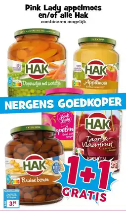Boon`s Markt Pink Lady appelmoes en/of alle Hak aanbieding