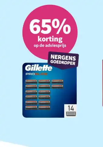 Plein.nl Gillette scheermesjes proglide aanbieding