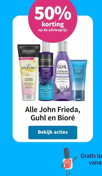 Plein.nl Alle John Frieda, Guhl en Bioré aanbieding