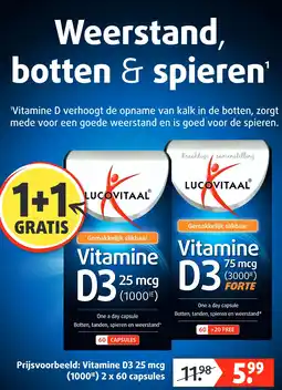Lucovitaal Vitamine D3 25 mcg aanbieding