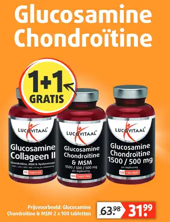 Lucovitaal Glucosamine Chondroïïtine aanbieding