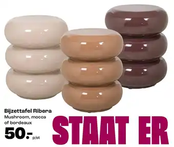 Kwantum Bijzettafel Ribera aanbieding