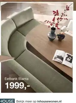 IN.HOUSE Eetbank Bianta aanbieding