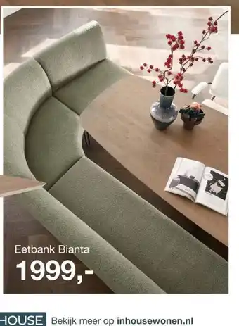 IN.HOUSE Eetbank Bianta aanbieding