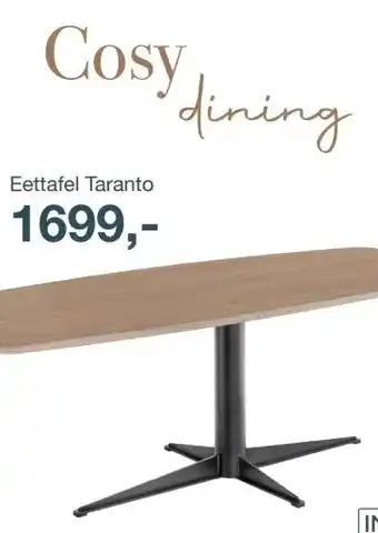 IN.HOUSE Eettafel Taranto aanbieding