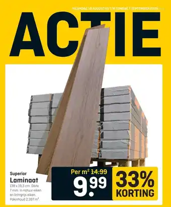 Hubo Superior Laminaat aanbieding