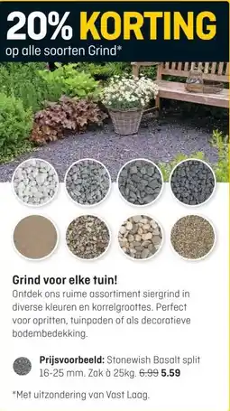 Hubo op alle soorten Grind* aanbieding