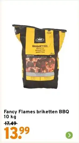 GAMMA Fancy Flames briketten BBQ 10 kg aanbieding