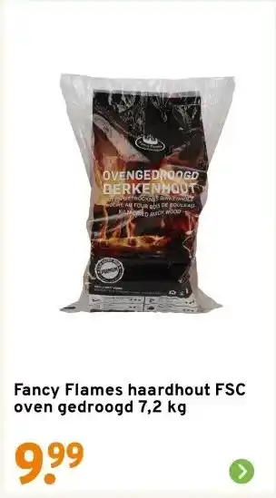 GAMMA Fancy Flames haardhout FSC oven gedroogd 7,2 kg aanbieding