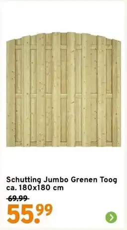 GAMMA Schutting Jumbo Grenen Toog ca. 180x180 cm aanbieding