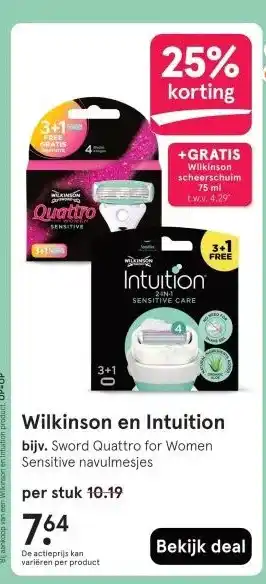 Etos Wilkinson en Intuition aanbieding