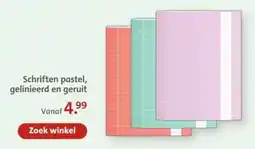 Bruna Schriften pastel, gelinieerd en geruit aanbieding