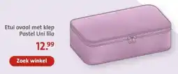 Bruna Etui ovaal met klep Pastel Uni lila aanbieding