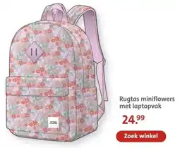 Bruna Rugtas miniflowers met laptopvak aanbieding