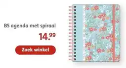 Bruna B5 agenda met spiraal aanbieding