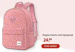 Bruna Rugtas hearts met laptopvak aanbieding