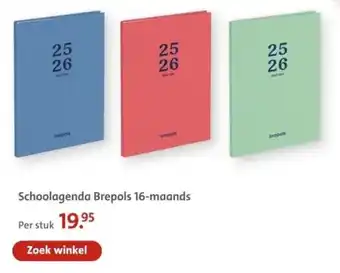 Bruna Schoolagenda Brepols 16-maands aanbieding