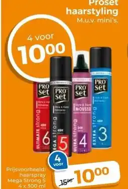 Trekpleister Proset haarstyling M.u.v. mini's. aanbieding