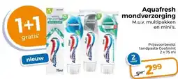 Trekpleister Aquafresh mondverzorging M.u.v. multipakken en mini's. aanbieding