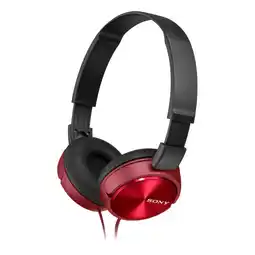 Amazon Sony MDR-ZX310 opvouwbare hoofdtelefoon - metallic rood aanbieding