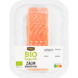 Jumbo Jumbo Biologisch Zalm Zonder Huid ca. 110 g aanbieding