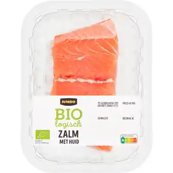Jumbo Jumbo Biologisch Zalm met Huid ca. 120 g aanbieding
