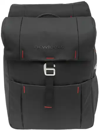 ANWB New Looxs Dubbele Fietstas Vigo Mik 37 Liter Zilver aanbieding