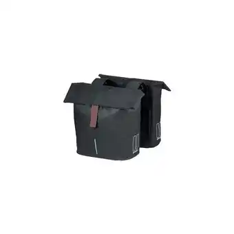 ANWB Basil fietstas dubbel City zwart 28-32L Zwart aanbieding
