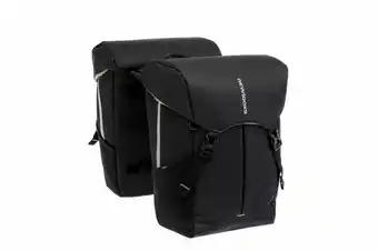 ANWB New Looxs Dubbele Fietstas Sports Double Mik Zwart XXL aanbieding
