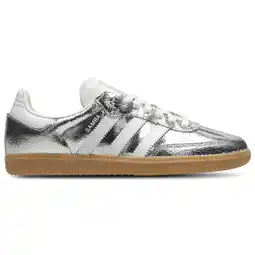 Foot Locker Adidas Samba Sneakers Dames - Zilver - Maat 38 2/3 - Leer aanbieding