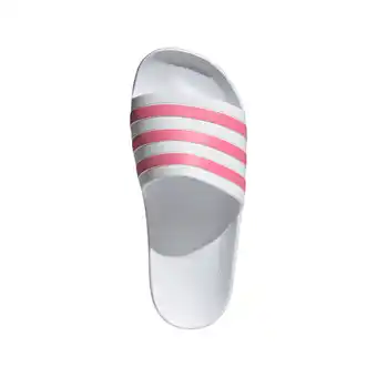 Foot Locker Adidas adilette Slippers en Sandalen Dames - Wit - Maat 35.5 - Mesh/Synthetisch aanbieding