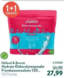 Holland & Barrett Hydrate Elektrolytenpoeder Framboossmaakam (50 porties) aanbieding