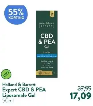 Holland & Barrett Expert CBD & PEA Liposomale Gel aanbieding