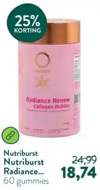 Holland & Barrett Nutriburst Radiance Renew Collagen Builder + Bèta-caroteen - 60 gummies aanbieding