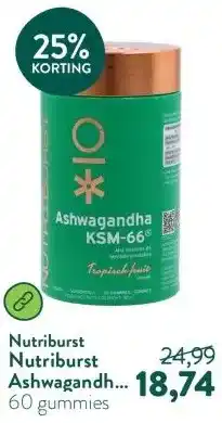 Holland & Barrett Nutriburst Ashwagandha KSM-66® + Vitamine B5 - 60 gummies aanbieding