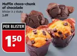 Poiesz Muffin choco-chunk of chocolate aanbieding