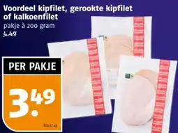Poiesz Voordeel kipfilet, gerookte kipfilet aanbieding