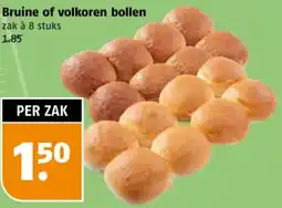 Poiesz Bruine of volkoren bollen aanbieding
