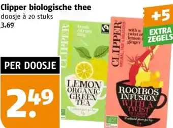 Poiesz Clipper biologische thee aanbieding