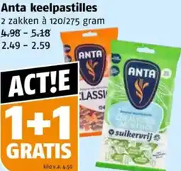 Poiesz Anta keelpastilles aanbieding