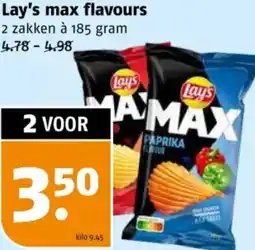 Poiesz Lay's max flavours aanbieding