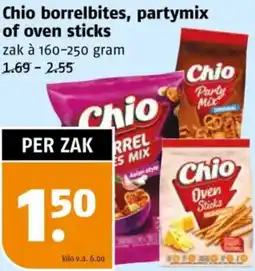 Poiesz Chio borrelbites, partymix of oven sticks aanbieding