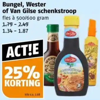 Poiesz Bungel, Wester of Van Gilse schenkstroop aanbieding