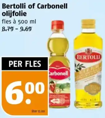 Poiesz Bertolli of Carbonell olijfolie aanbieding