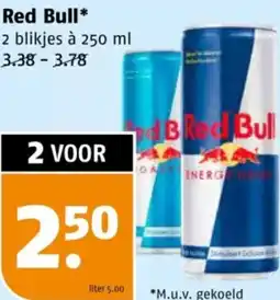Poiesz Red Bull* aanbieding