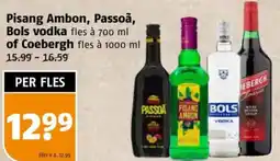 Poiesz Pisang Ambon, Passoã, Bols vodka of Coebergh aanbieding