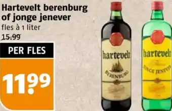 Poiesz Hartevelt berenburg of jonge jenever aanbieding