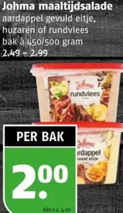Poiesz Johma maaltijdsalade aanbieding